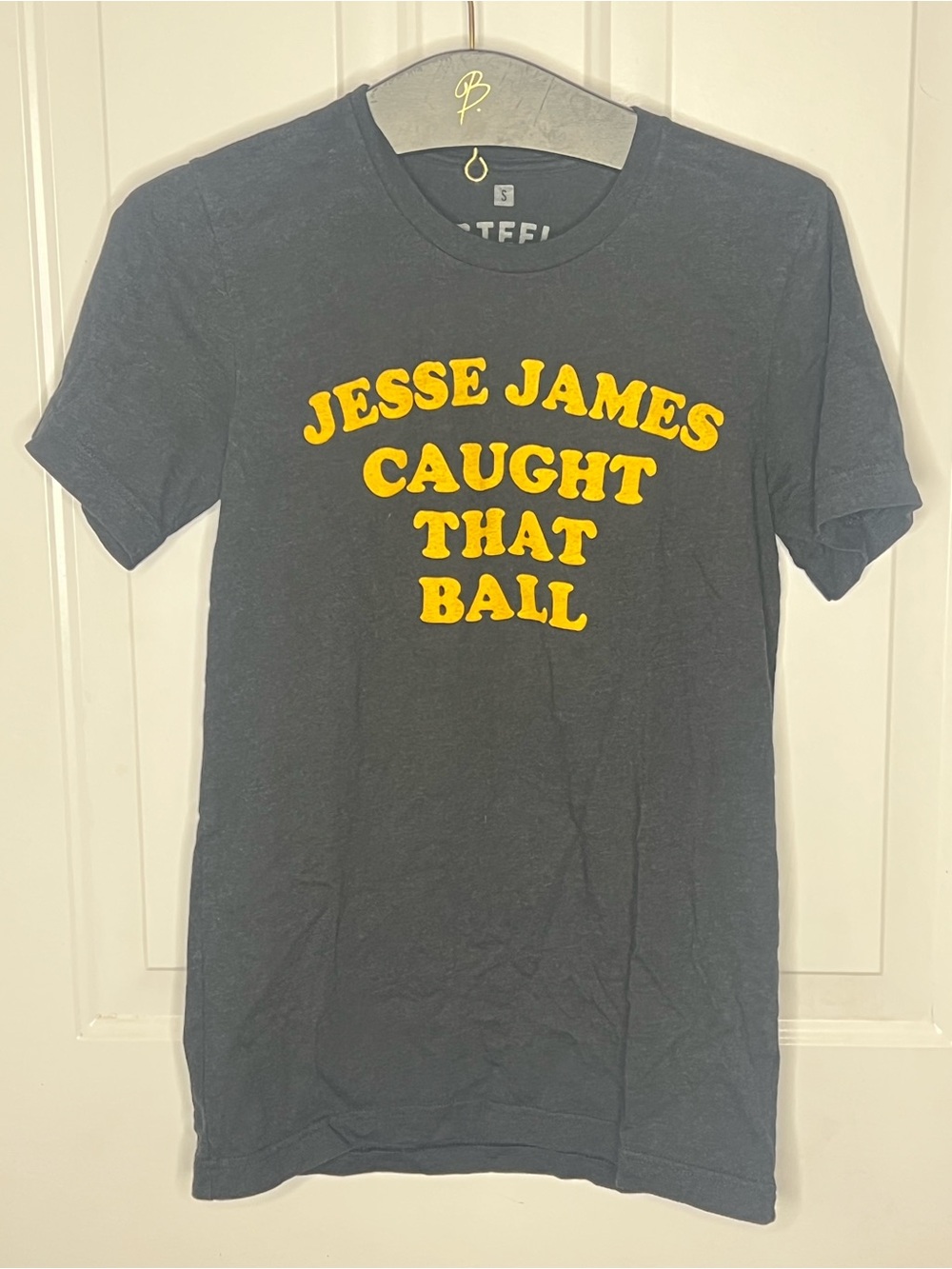 Jesse James Caught That Ball Graphic Tee - steel city